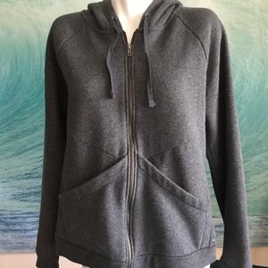 Charcoal Gray Sweatshirt Hoodie by Fabletics L
